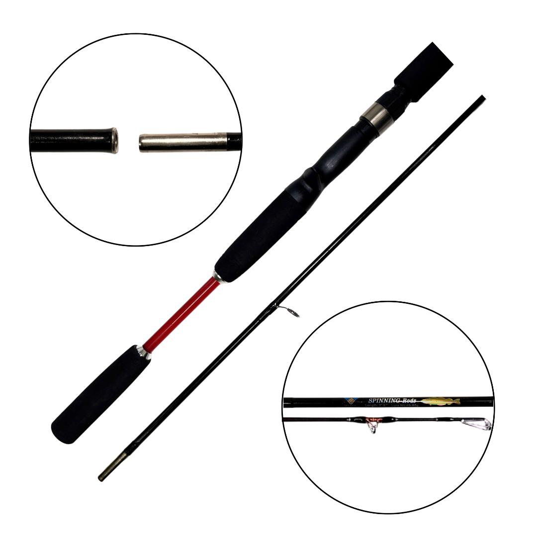 Vara de Pesca Spinning 210 cm - Fibra de Vidrio