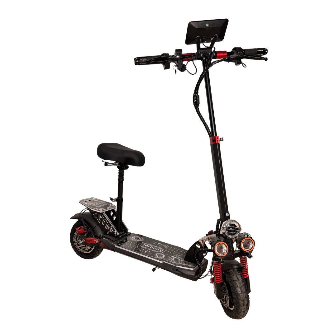 Patineta Eléctrica Todoterreno – 350W, 40 km/h con Asiento y Luces LED