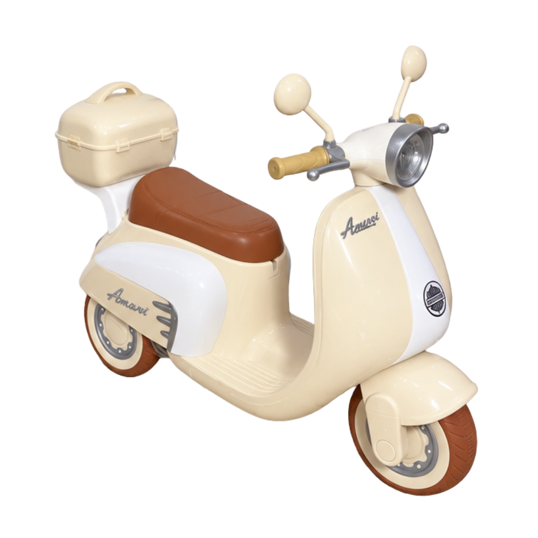 Moto Eléctrica Infantil Estilo Vespa – Diseño Retro Premium