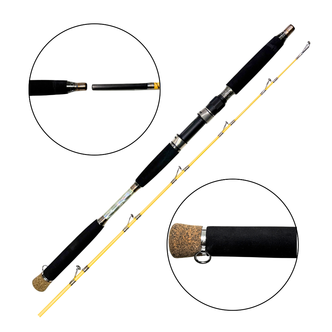 Vara de Pesca OHZC-2415 Amarilla 180 cm - Fibra de Vidrio